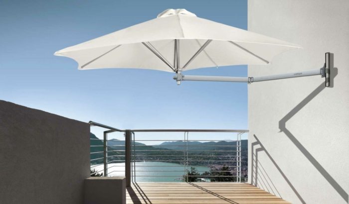 Paraflex Wall Mounted Umbrella Ideal For Tight Spaces - Wall Mounted Outdoor Umbrella Nz